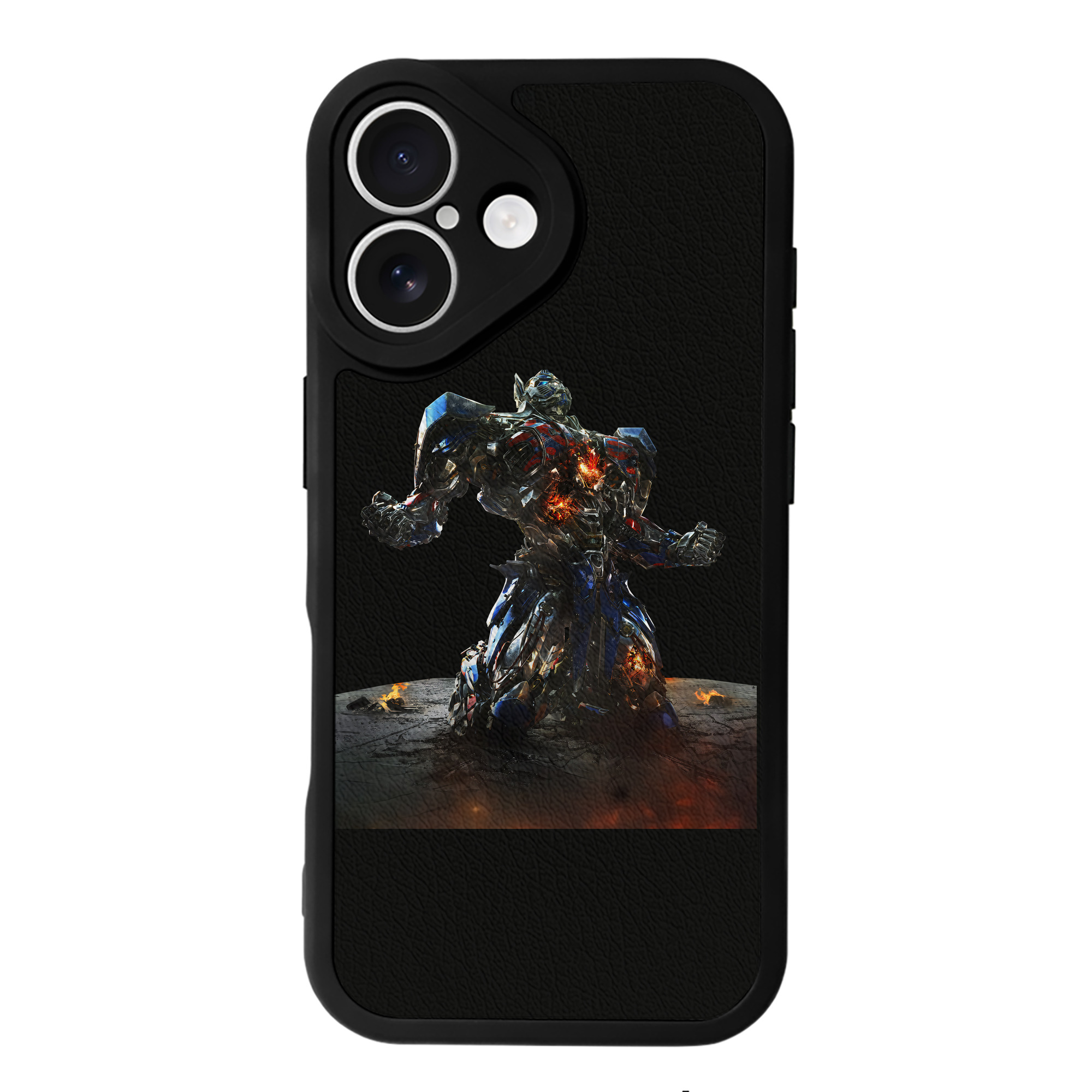 （画像用） Transformers トランスフォーマー 【iPhone 16シリーズ対応】シリコンスマホケース（レザー調） 材質：シリコン